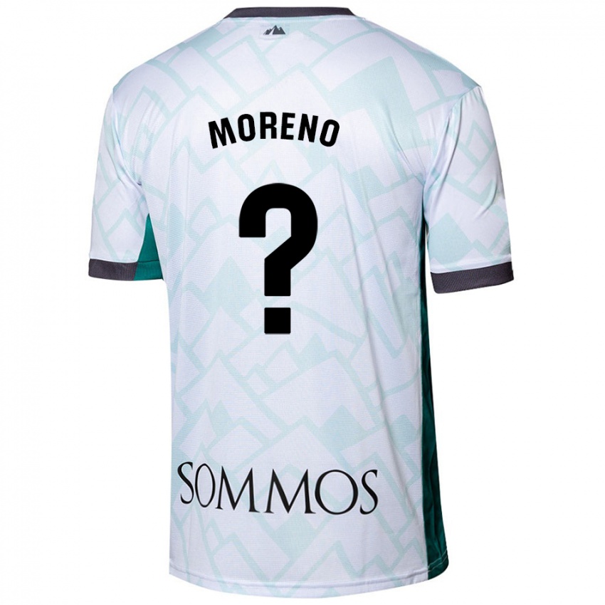 Bambino Maglia Eloy Moreno #0 Bianco Verde Kit Gara Away 2024/25 Maglietta