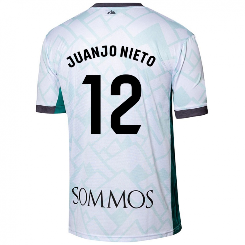 Bambino Maglia Juanjo Nieto #12 Bianco Verde Kit Gara Away 2024/25 Maglietta