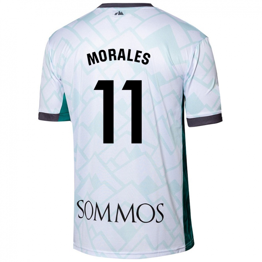 Bambino Maglia Carolina Morales #11 Bianco Verde Kit Gara Away 2024/25 Maglietta