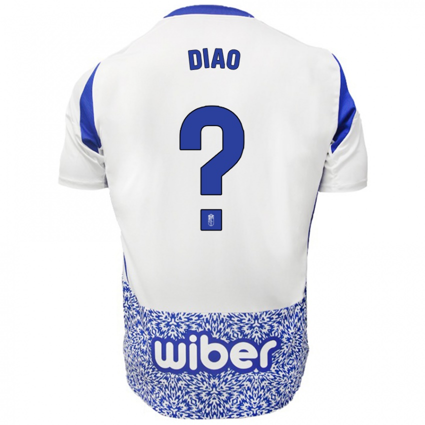 Bambino Maglia Siren Diao #0 Bianco Blu Kit Gara Away 2024/25 Maglietta