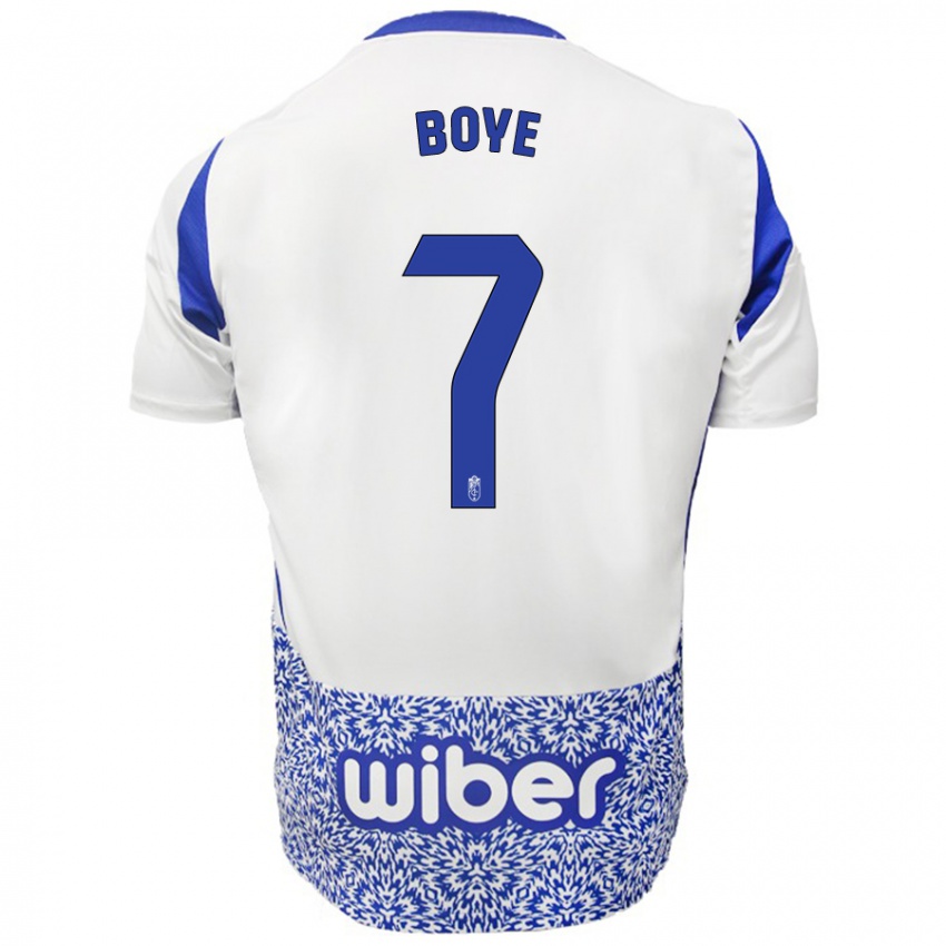 Bambino Maglia Lucas Boyé #7 Bianco Blu Kit Gara Away 2024/25 Maglietta