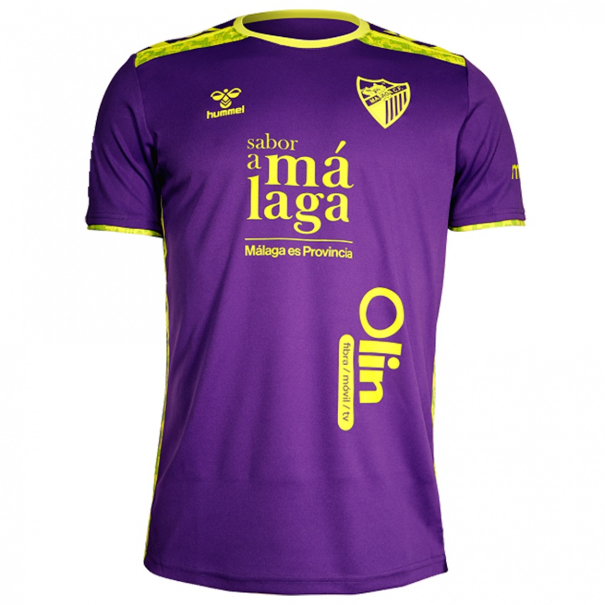 Bambino Maglia Nélson Monte #20 Viola Giallo Kit Gara Away 2024/25 Maglietta