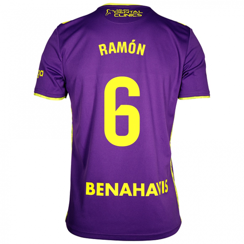 Bambino Maglia Ramón Enríquez #6 Viola Giallo Kit Gara Away 2024/25 Maglietta