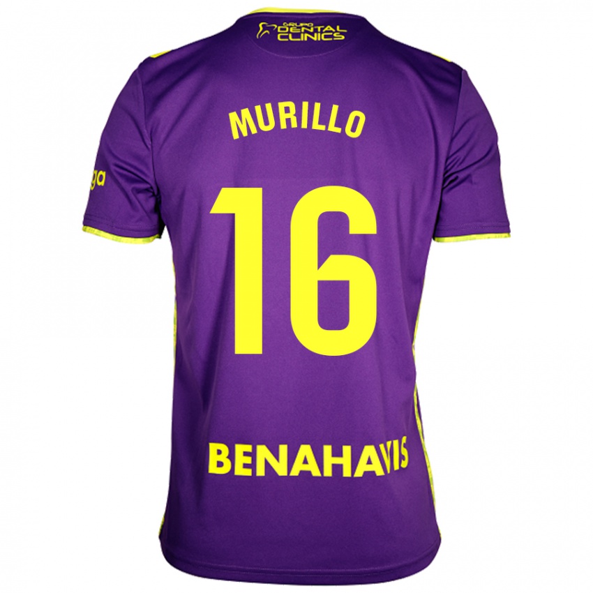 Bambino Maglia Diego Murillo #16 Viola Giallo Kit Gara Away 2024/25 Maglietta