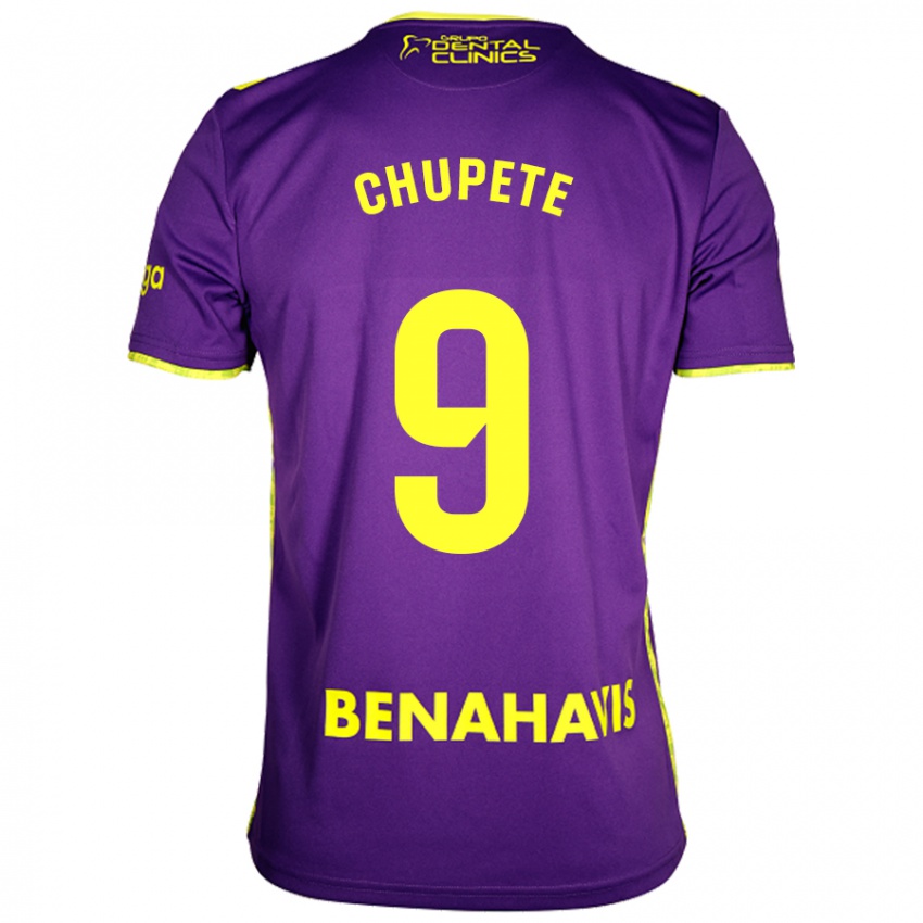 Bambino Maglia Chupete #9 Viola Giallo Kit Gara Away 2024/25 Maglietta