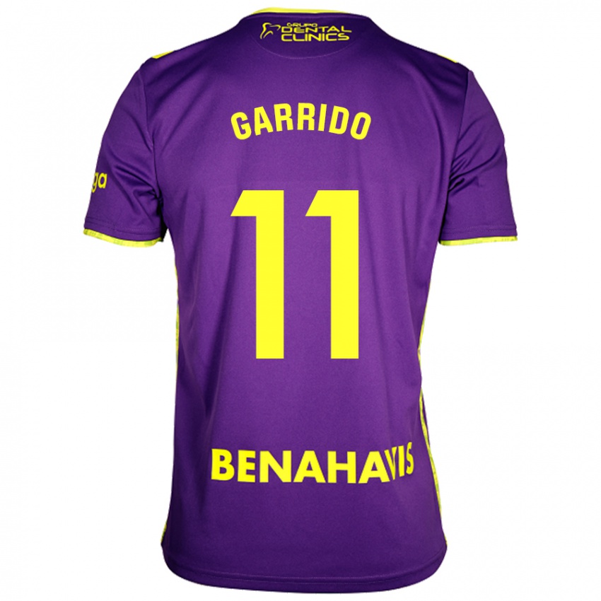 Bambino Maglia Rafael Garrido #11 Viola Giallo Kit Gara Away 2024/25 Maglietta