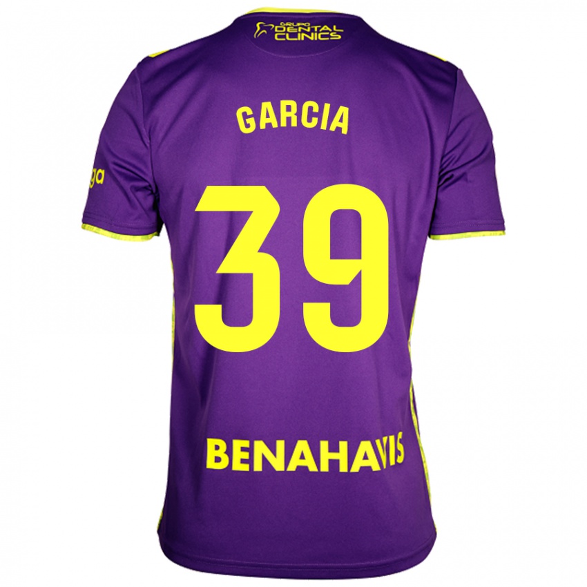 Bambino Maglia Claudia García #39 Viola Giallo Kit Gara Away 2024/25 Maglietta