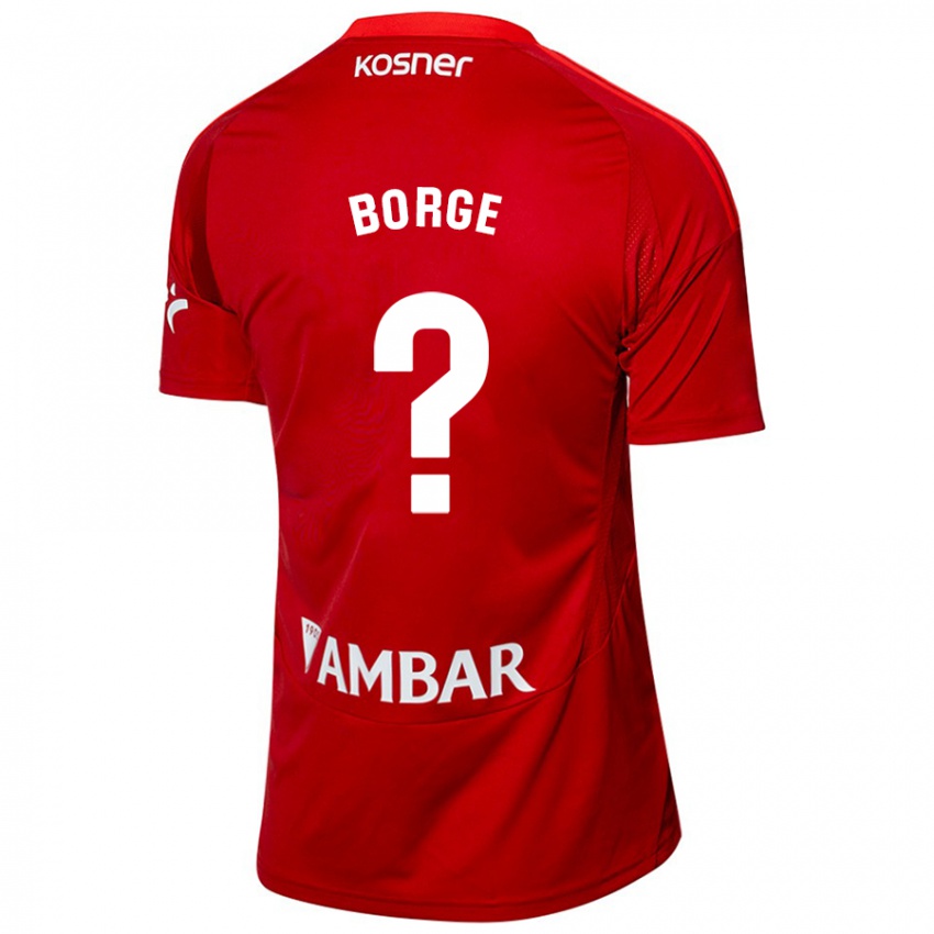 Bambino Maglia Andrés Borge #0 Bianco Blu Kit Gara Away 2024/25 Maglietta