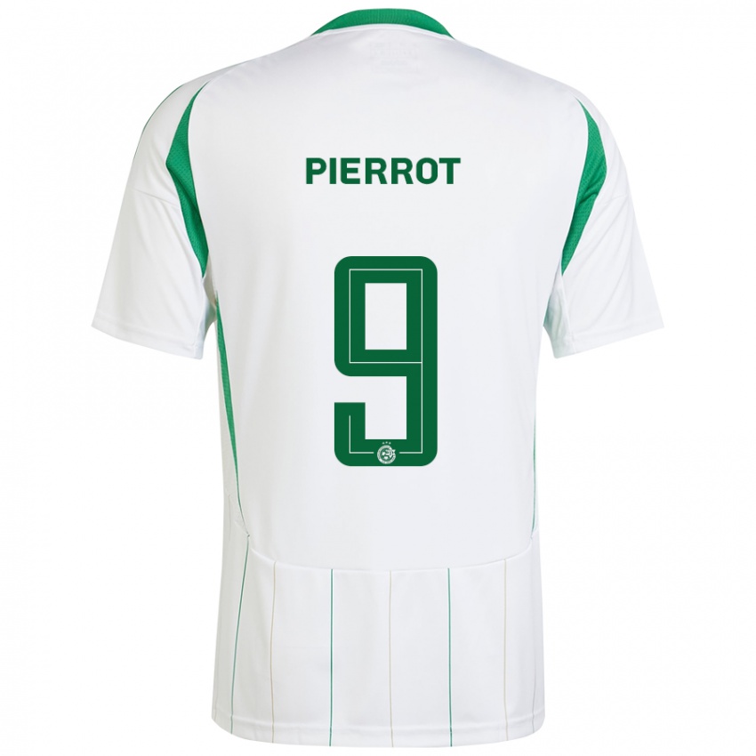 Bambino Maglia Frantzdy Pierrot #9 Bianco Verde Kit Gara Away 2024/25 Maglietta