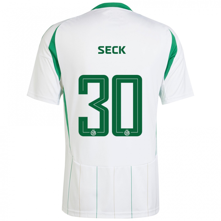 Bambino Maglia Abdoulaye Seck #30 Bianco Verde Kit Gara Away 2024/25 Maglietta