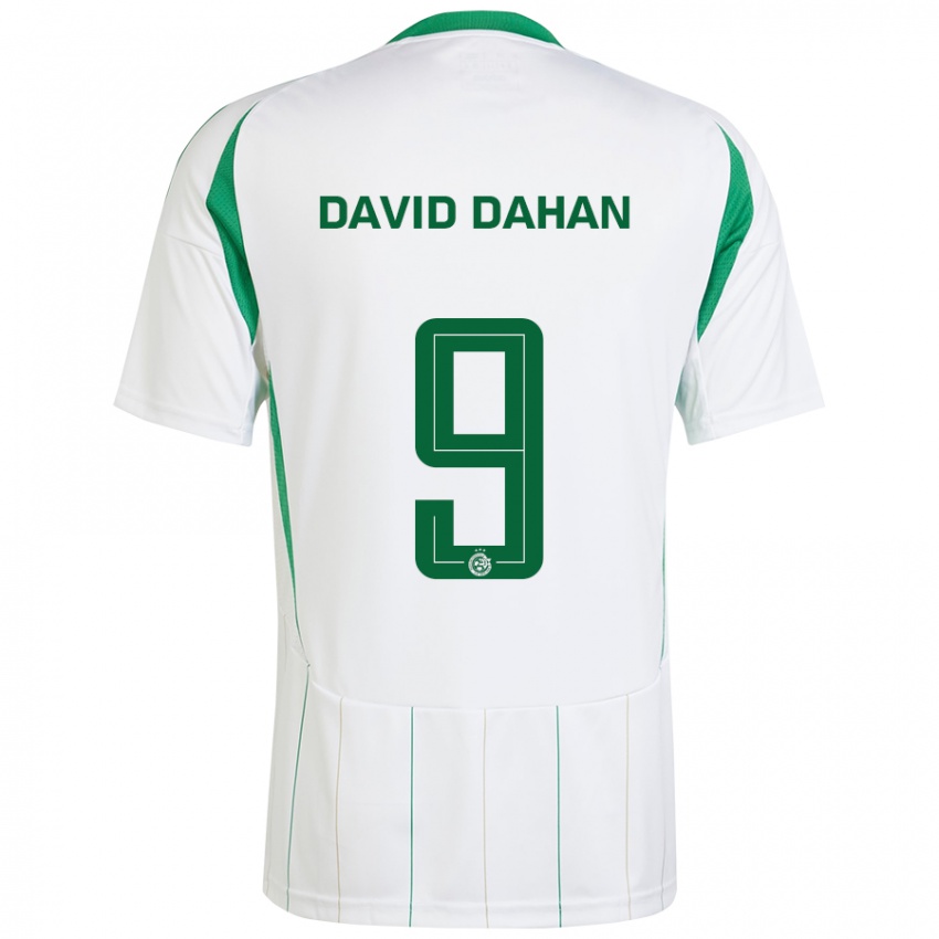 Bambino Maglia Omer David Dahan #9 Bianco Verde Kit Gara Away 2024/25 Maglietta