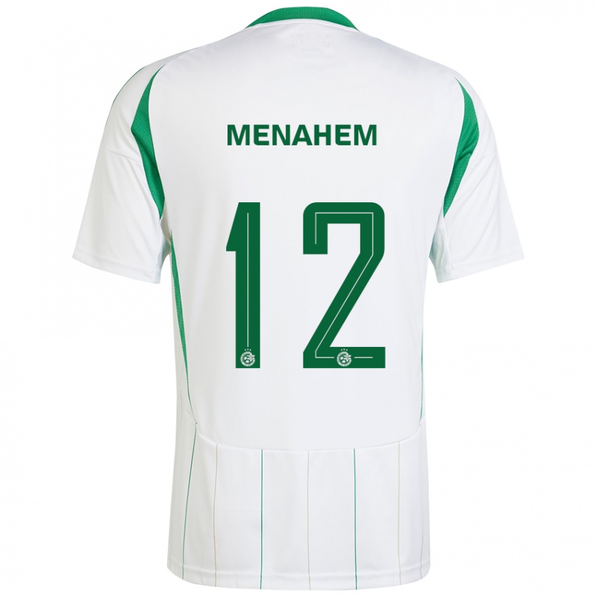 Bambino Maglia Sun Menahem #12 Bianco Verde Kit Gara Away 2024/25 Maglietta