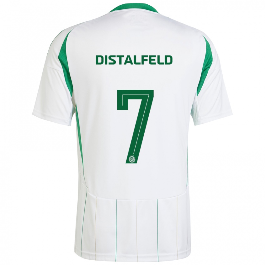 Bambino Maglia Yanai Distalfeld #7 Bianco Verde Kit Gara Away 2024/25 Maglietta