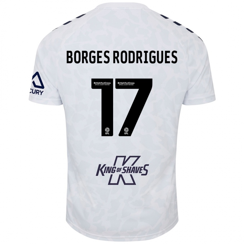 Bambino Maglia Raphael Borges Rodrigues #17 Bianco Kit Gara Away 2024/25 Maglietta