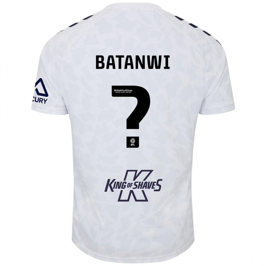 Bambino Maglia Tristen Batanwi #0 Bianco Kit Gara Away 2024/25 Maglietta