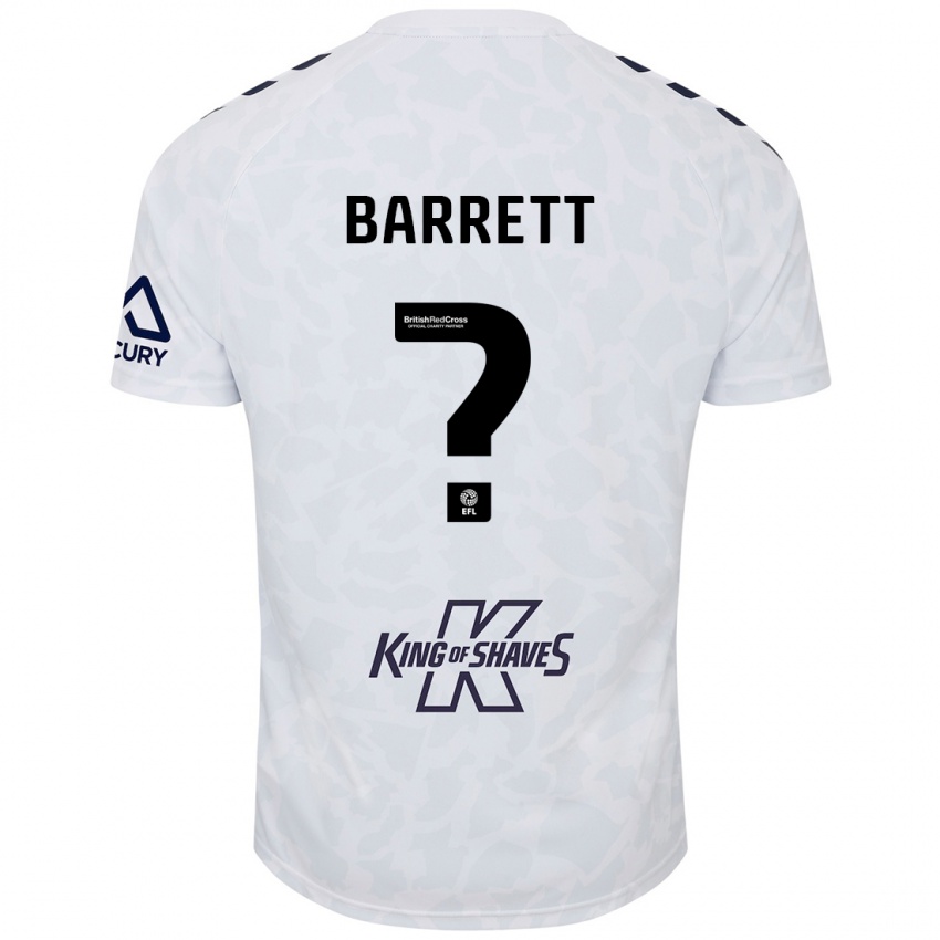 Bambino Maglia Marlow Barrett #0 Bianco Kit Gara Away 2024/25 Maglietta