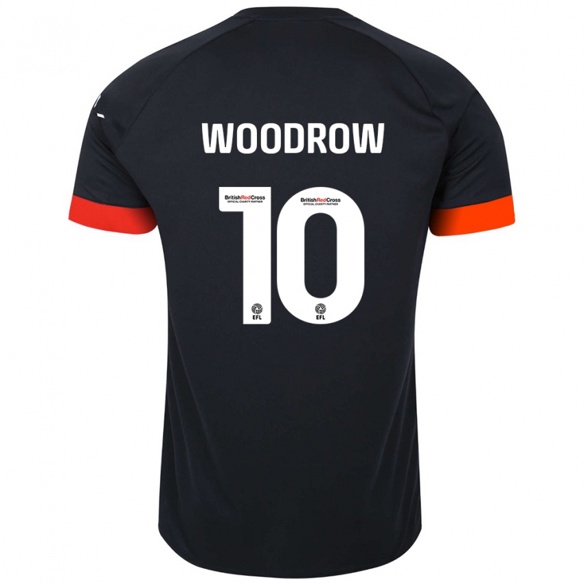 Bambino Maglia Cauley Woodrow #10 Nero Arancione Kit Gara Away 2024/25 Maglietta