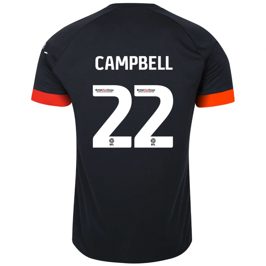 Bambino Maglia Allan Campbell #22 Nero Arancione Kit Gara Away 2024/25 Maglietta