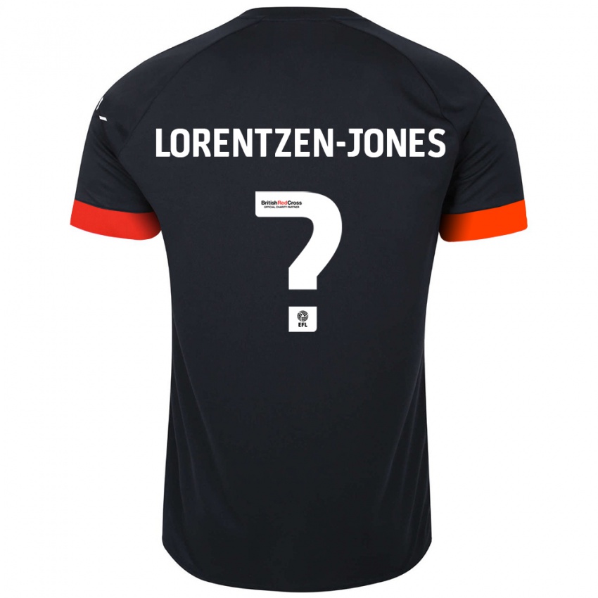 Bambino Maglia Jack Lorentzen-Jones #0 Nero Arancione Kit Gara Away 2024/25 Maglietta