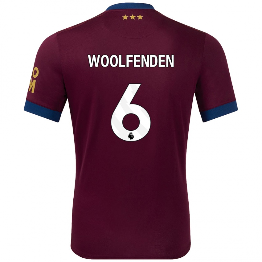 Bambino Maglia Luke Woolfenden #6 Marrone Kit Gara Away 2024/25 Maglietta