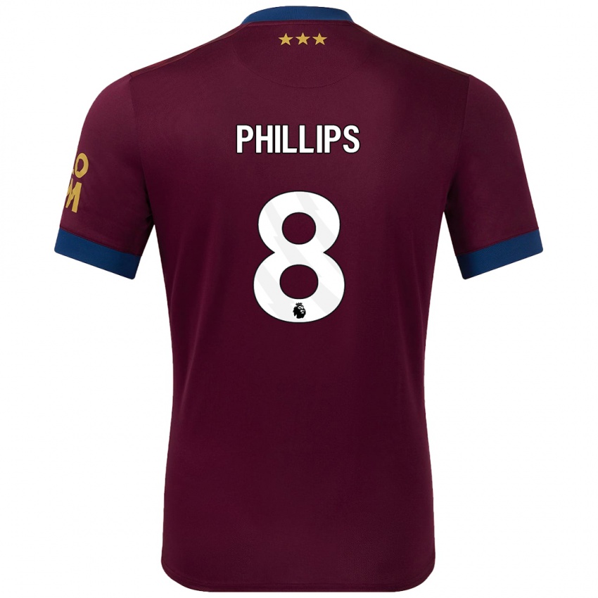 Bambino Maglia Kalvin Phillips #8 Marrone Kit Gara Away 2024/25 Maglietta