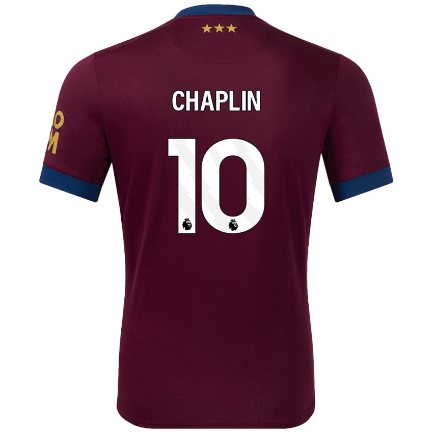 Bambino Maglia Conor Chaplin #10 Marrone Kit Gara Away 2024/25 Maglietta