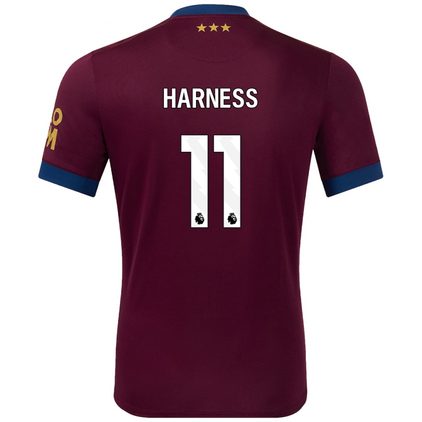 Bambino Maglia Marcus Harness #11 Marrone Kit Gara Away 2024/25 Maglietta