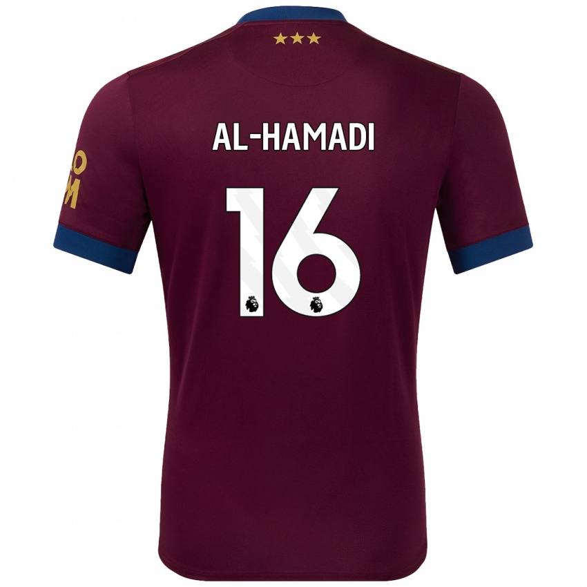 Bambino Maglia Ali Al-Hamadi #16 Marrone Kit Gara Away 2024/25 Maglietta