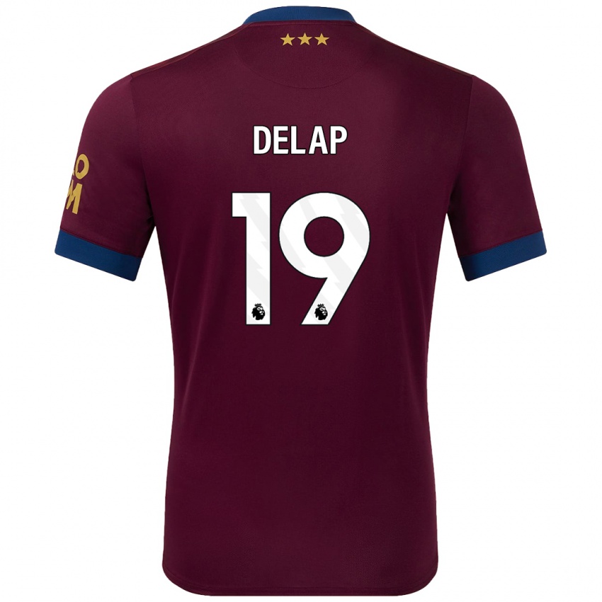 Bambino Maglia Liam Delap #19 Marrone Kit Gara Away 2024/25 Maglietta