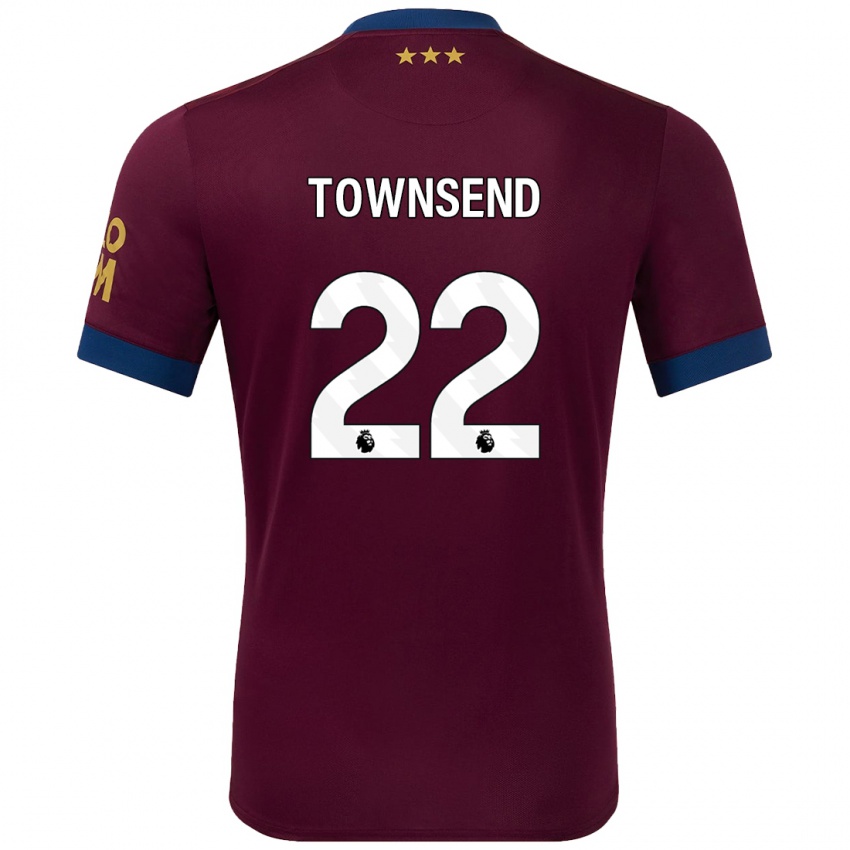 Bambino Maglia Conor Townsend #22 Marrone Kit Gara Away 2024/25 Maglietta