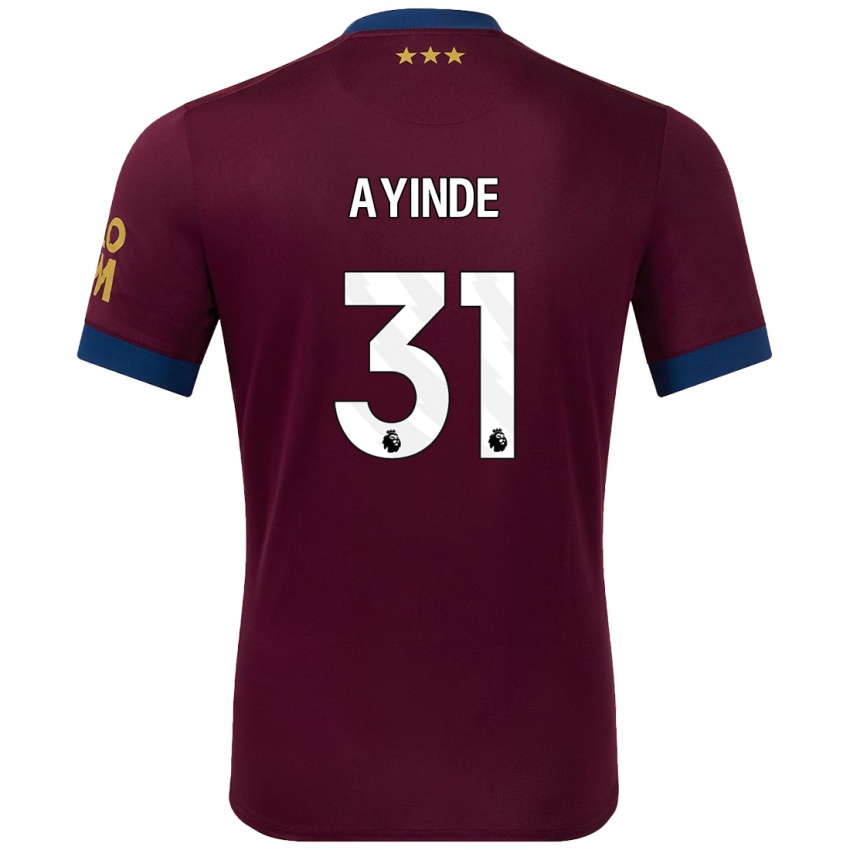 Bambino Maglia Leon Ayinde #31 Marrone Kit Gara Away 2024/25 Maglietta