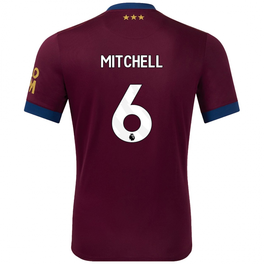 Bambino Maglia Leah Mitchell #6 Marrone Kit Gara Away 2024/25 Maglietta