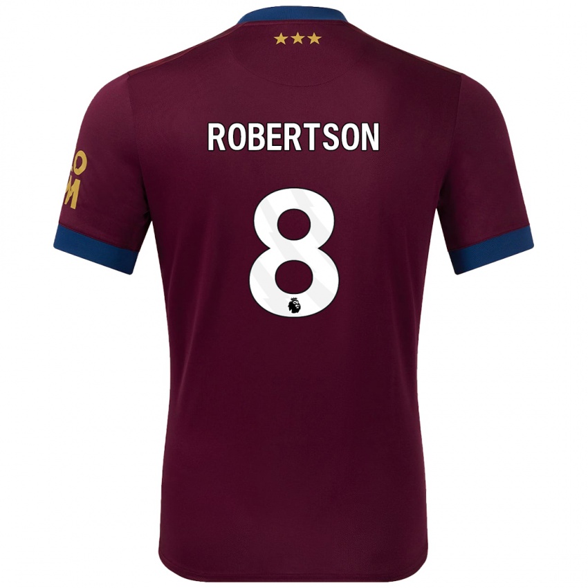 Bambino Maglia Kyra Robertson #8 Marrone Kit Gara Away 2024/25 Maglietta