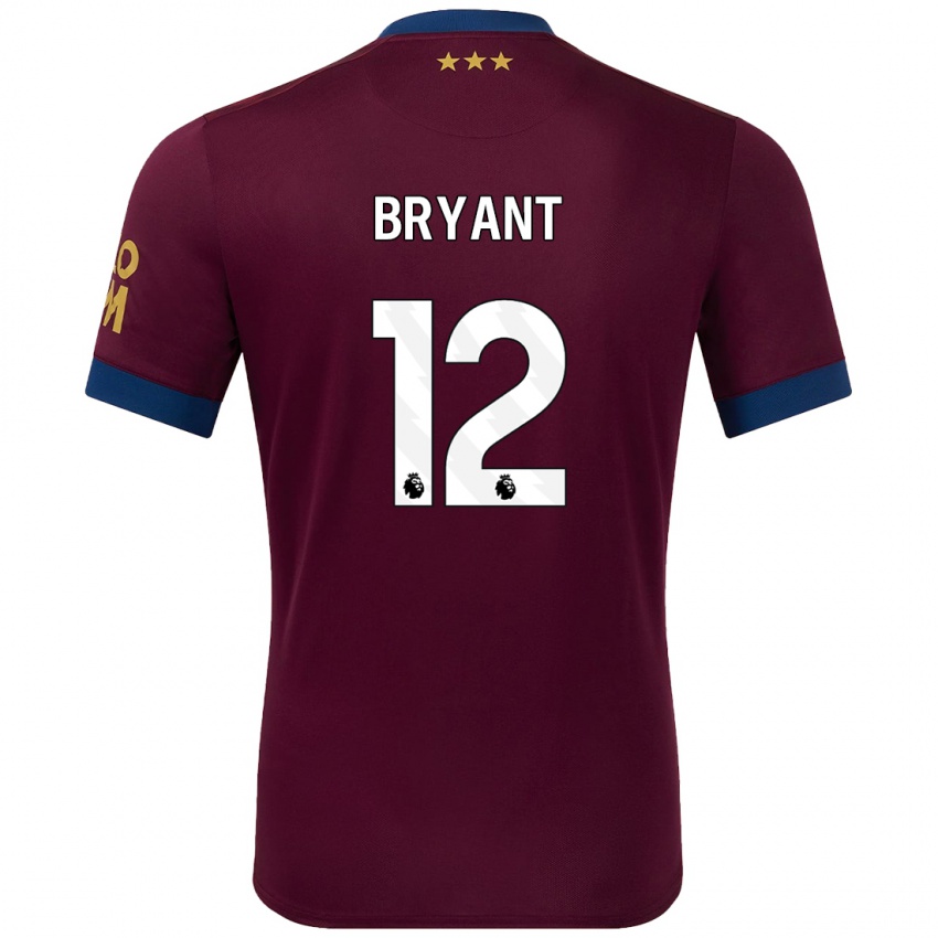 Bambino Maglia Issy Bryant #12 Marrone Kit Gara Away 2024/25 Maglietta