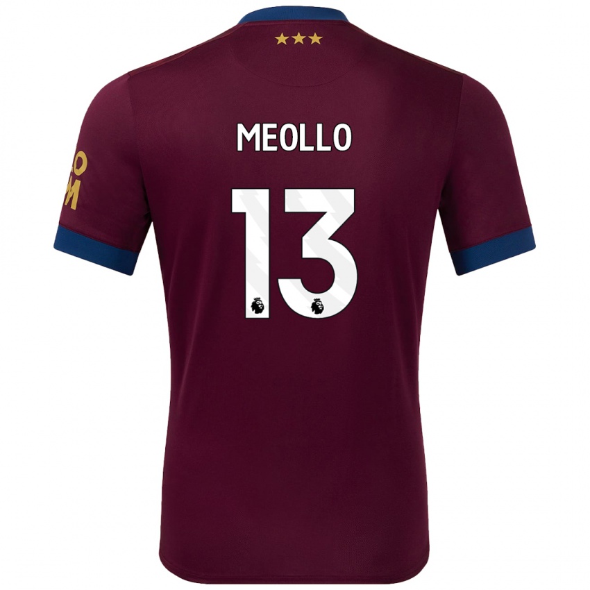 Bambino Maglia Nina Meollo #13 Marrone Kit Gara Away 2024/25 Maglietta