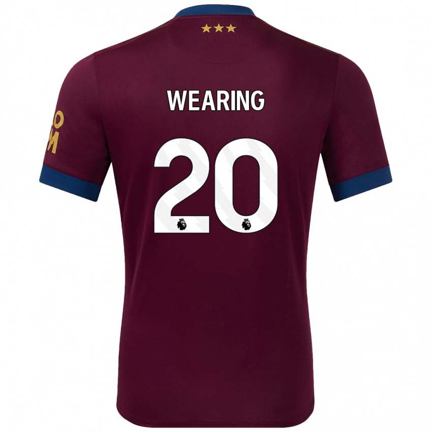 Bambino Maglia Megan Wearing #20 Marrone Kit Gara Away 2024/25 Maglietta