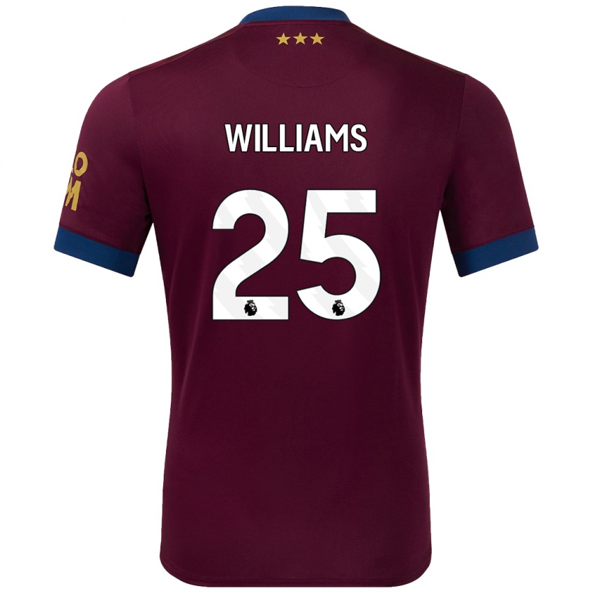 Bambino Maglia Erin Williams #25 Marrone Kit Gara Away 2024/25 Maglietta