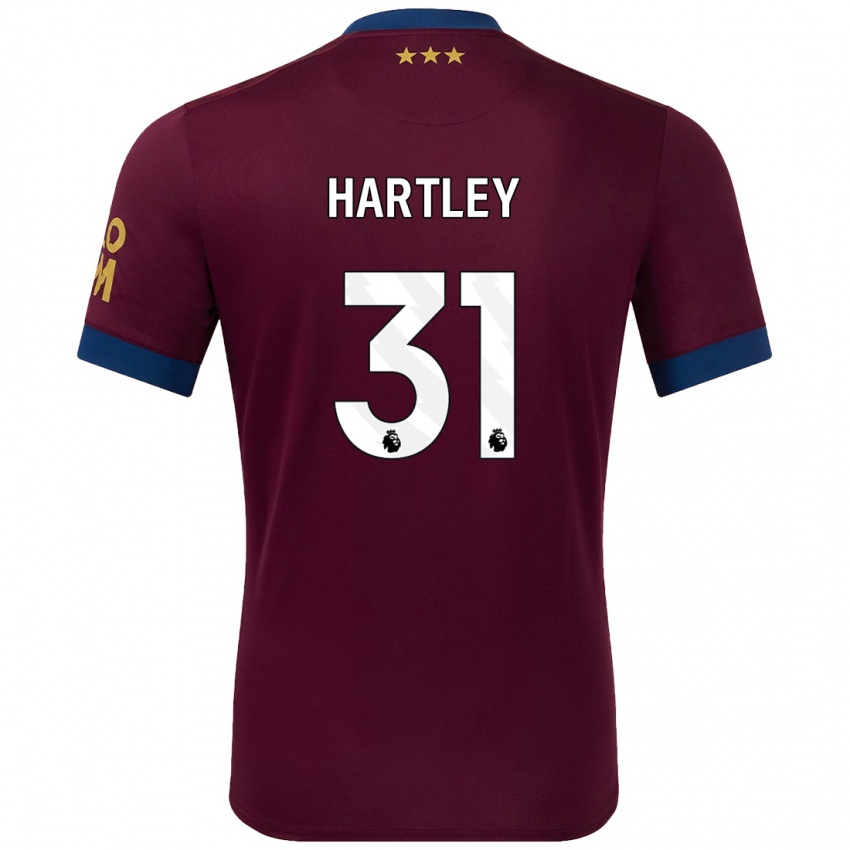 Bambino Maglia Laura Hartley #31 Marrone Kit Gara Away 2024/25 Maglietta