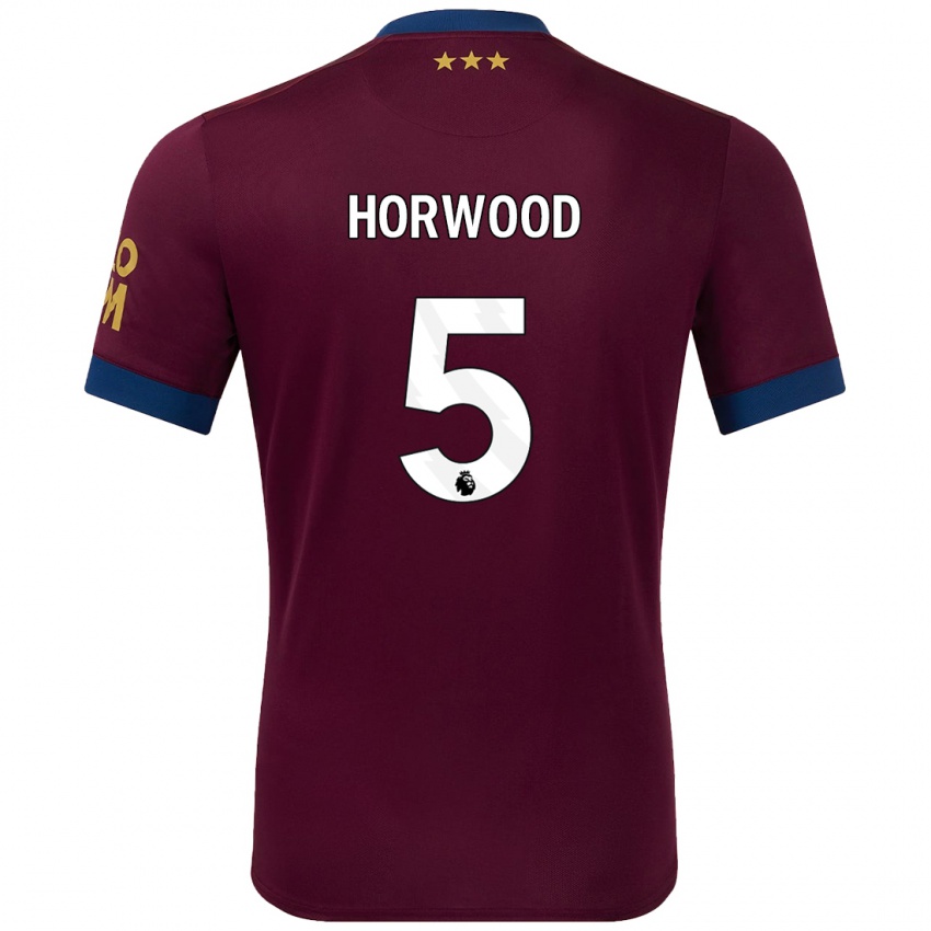 Bambino Maglia Bonnie Horwood #5 Marrone Kit Gara Away 2024/25 Maglietta