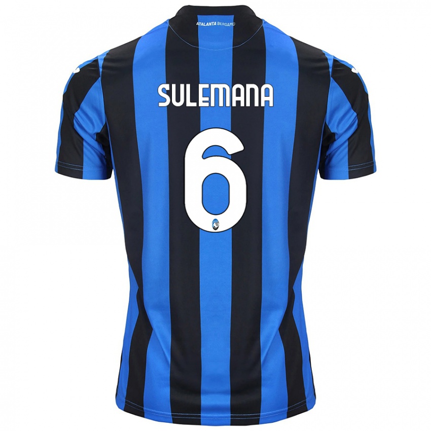 Uomo Maglia Ibrahim Sulemana #6 Blu Nero Kit Gara Home 2024/25 Maglietta