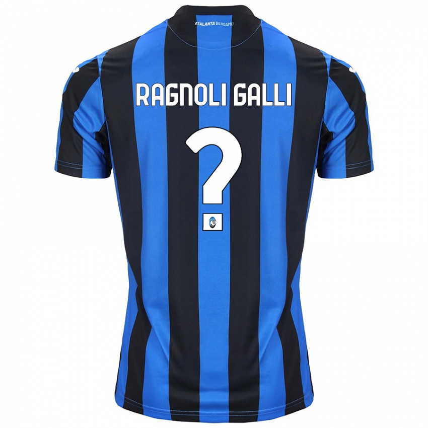 Uomo Maglia Federico Ragnoli Galli #0 Blu Nero Kit Gara Home 2024/25 Maglietta