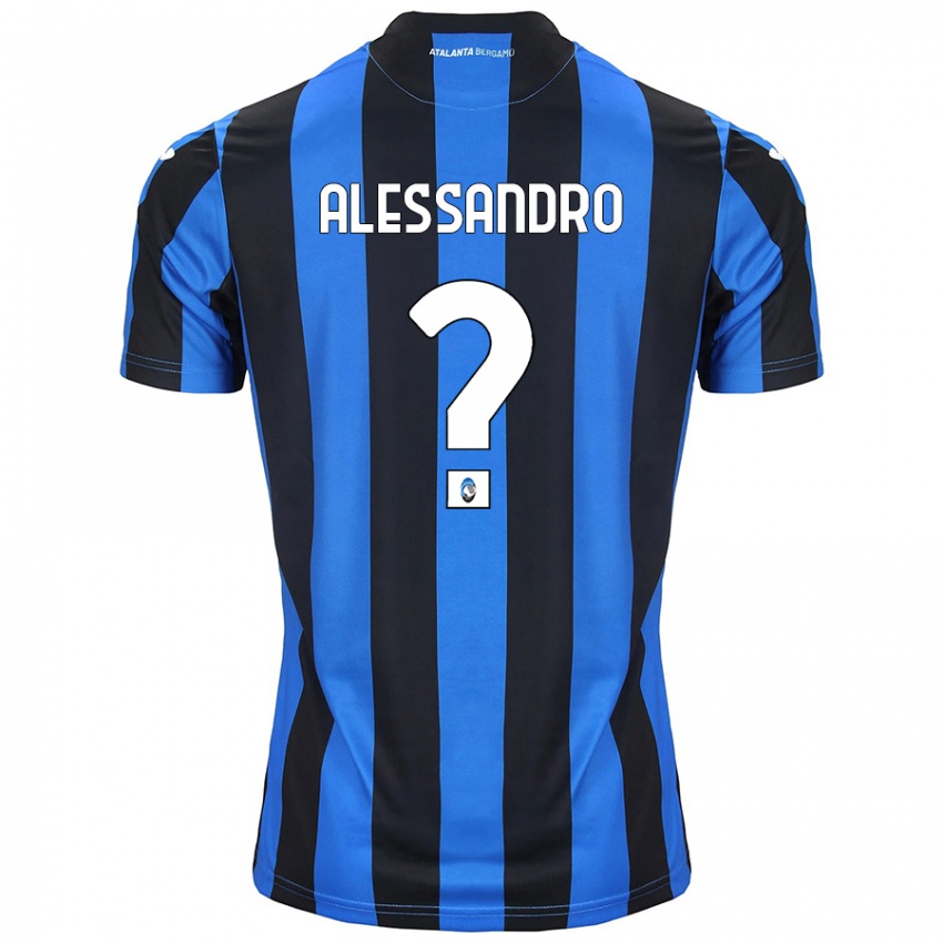 Uomo Maglia Alessandro Rinaldi #0 Blu Nero Kit Gara Home 2024/25 Maglietta