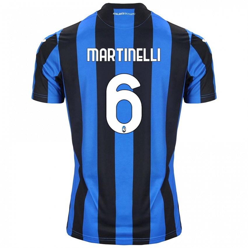 Uomo Maglia Gabriel Martinelli #6 Blu Nero Kit Gara Home 2024/25 Maglietta