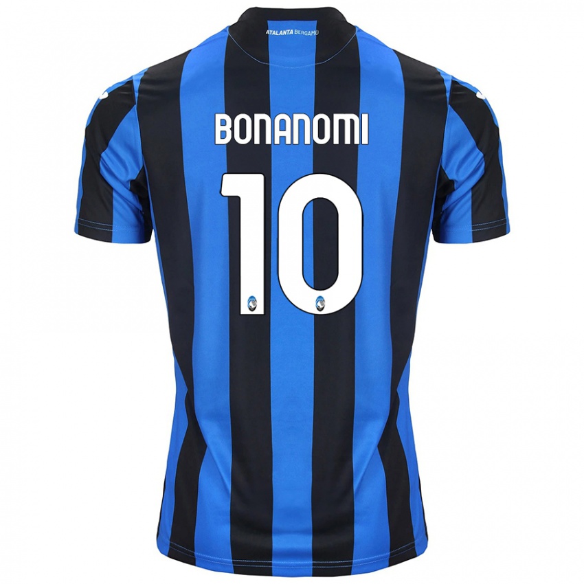 Uomo Maglia Andrea Bonanomi #10 Blu Nero Kit Gara Home 2024/25 Maglietta