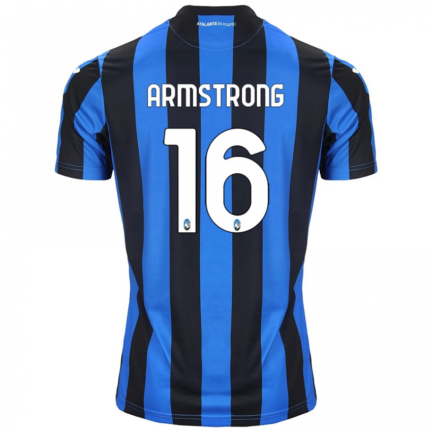 Uomo Maglia Daniel Armstrong #16 Blu Nero Kit Gara Home 2024/25 Maglietta