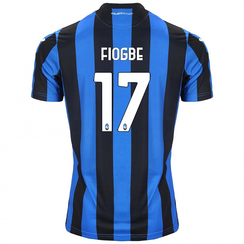 Uomo Maglia Candas Fiogbe #17 Blu Nero Kit Gara Home 2024/25 Maglietta