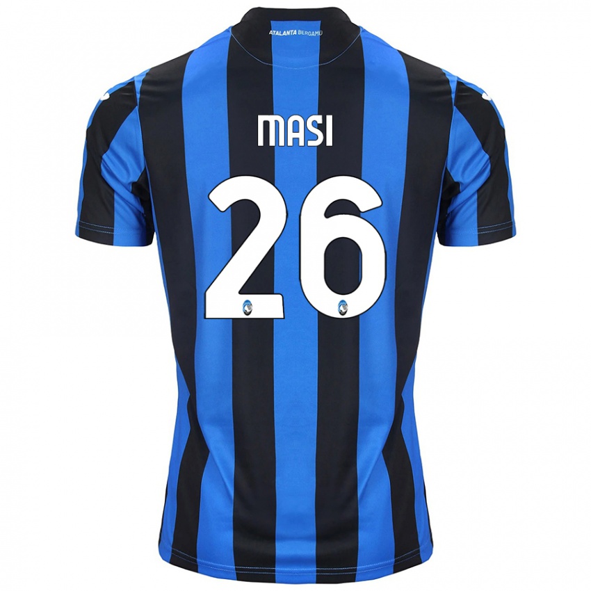 Uomo Maglia Alberto Masi #26 Blu Nero Kit Gara Home 2024/25 Maglietta