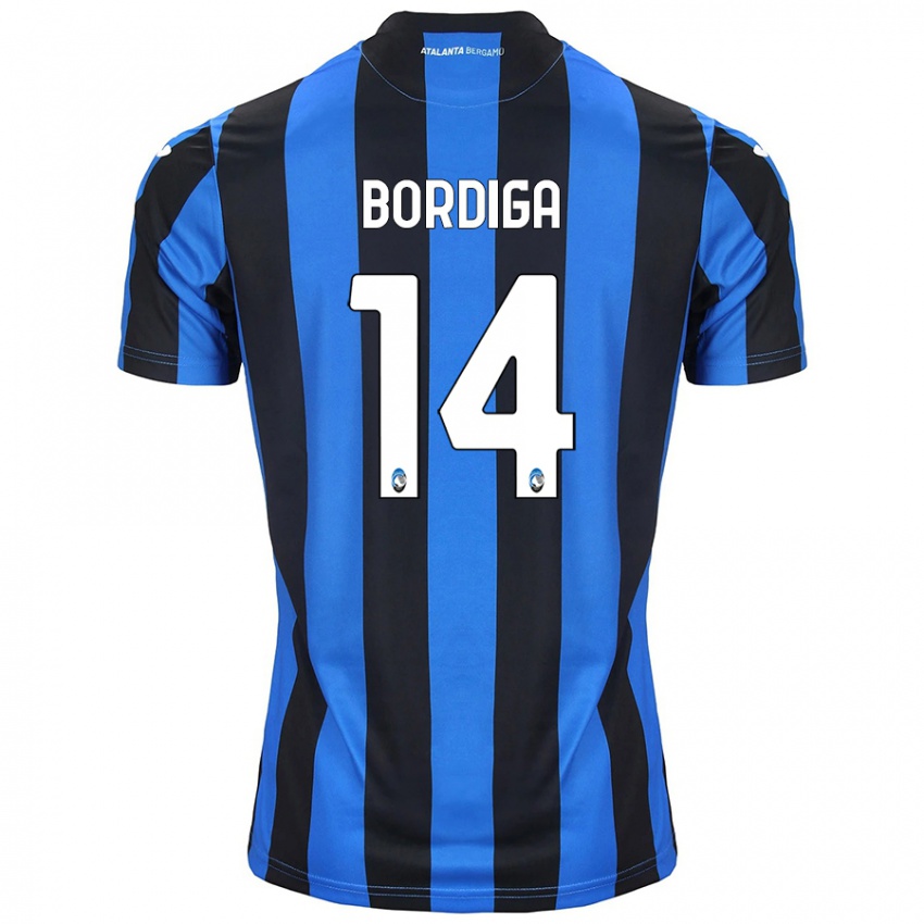 Uomo Maglia Michele Bordiga #14 Blu Nero Kit Gara Home 2024/25 Maglietta