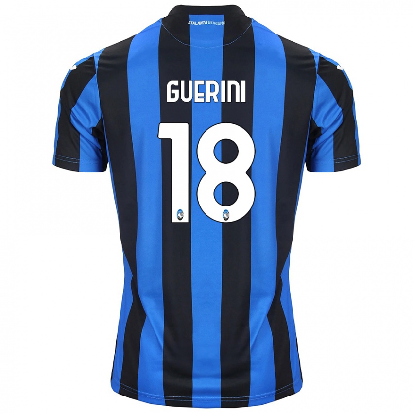 Uomo Maglia Alessio Guerini #18 Blu Nero Kit Gara Home 2024/25 Maglietta