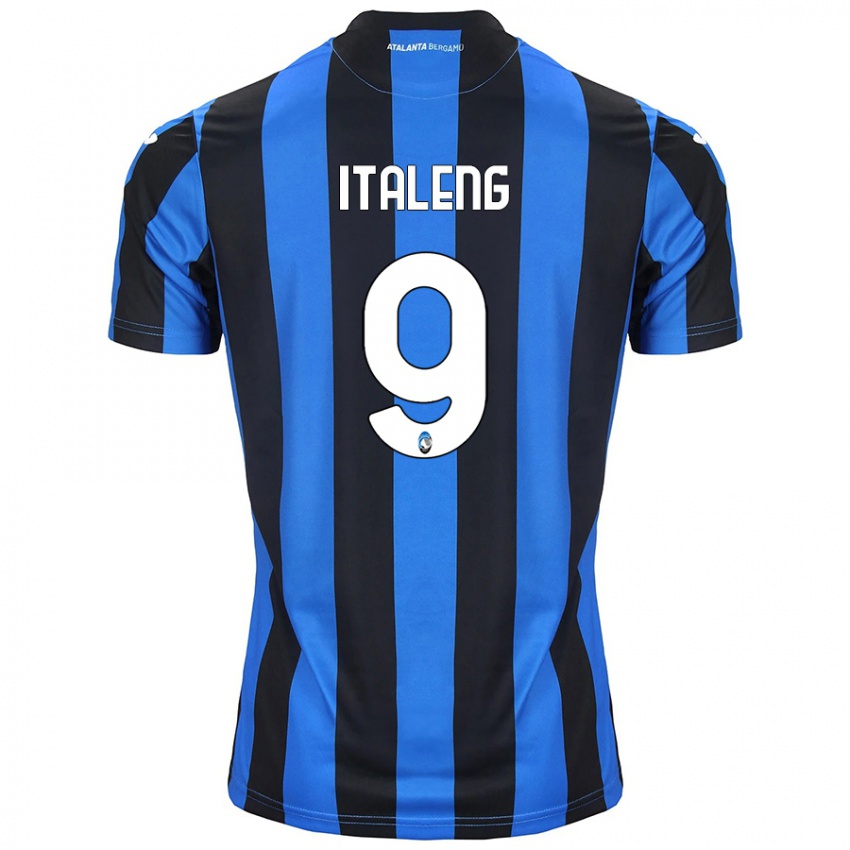 Uomo Maglia Jonathan Italeng #9 Blu Nero Kit Gara Home 2024/25 Maglietta